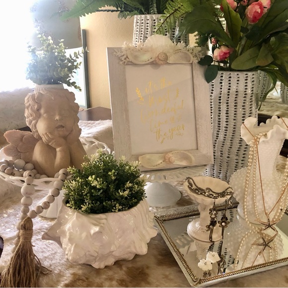 Vintage Shabby Chic Mirrored Vanity Tray - Picture 7 of 9